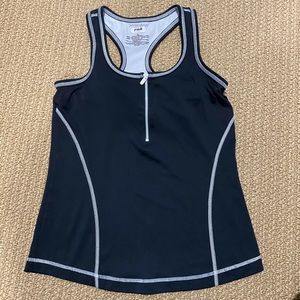 Fila Zipper Razerback Lined Tank Top XS